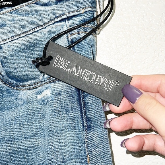 Blank NYC The Bond Mid Rise Skinny Distressed Jeans NEW - Picture 4 of 14